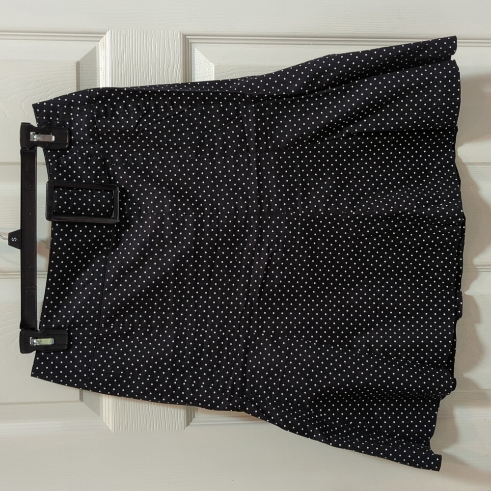 M.K.M. Designs Women's Fit & Flare Polka Dot Knee Length Skirt Size 5/6